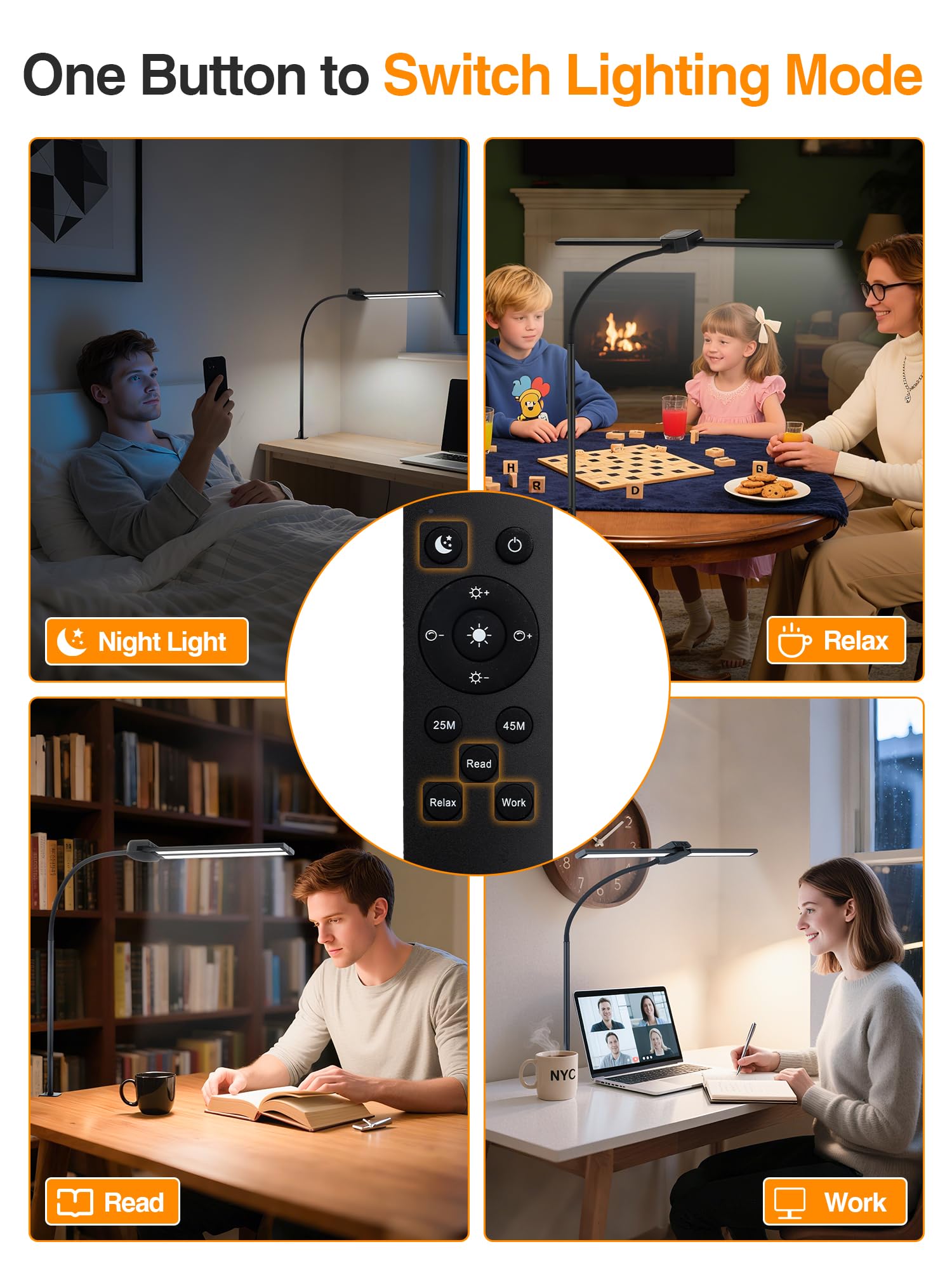 ReinHoo desk light auto-timer feature supports timed reading sessions