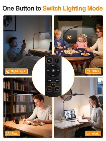 ReinHoo desk light auto-timer feature supports timed reading sessions