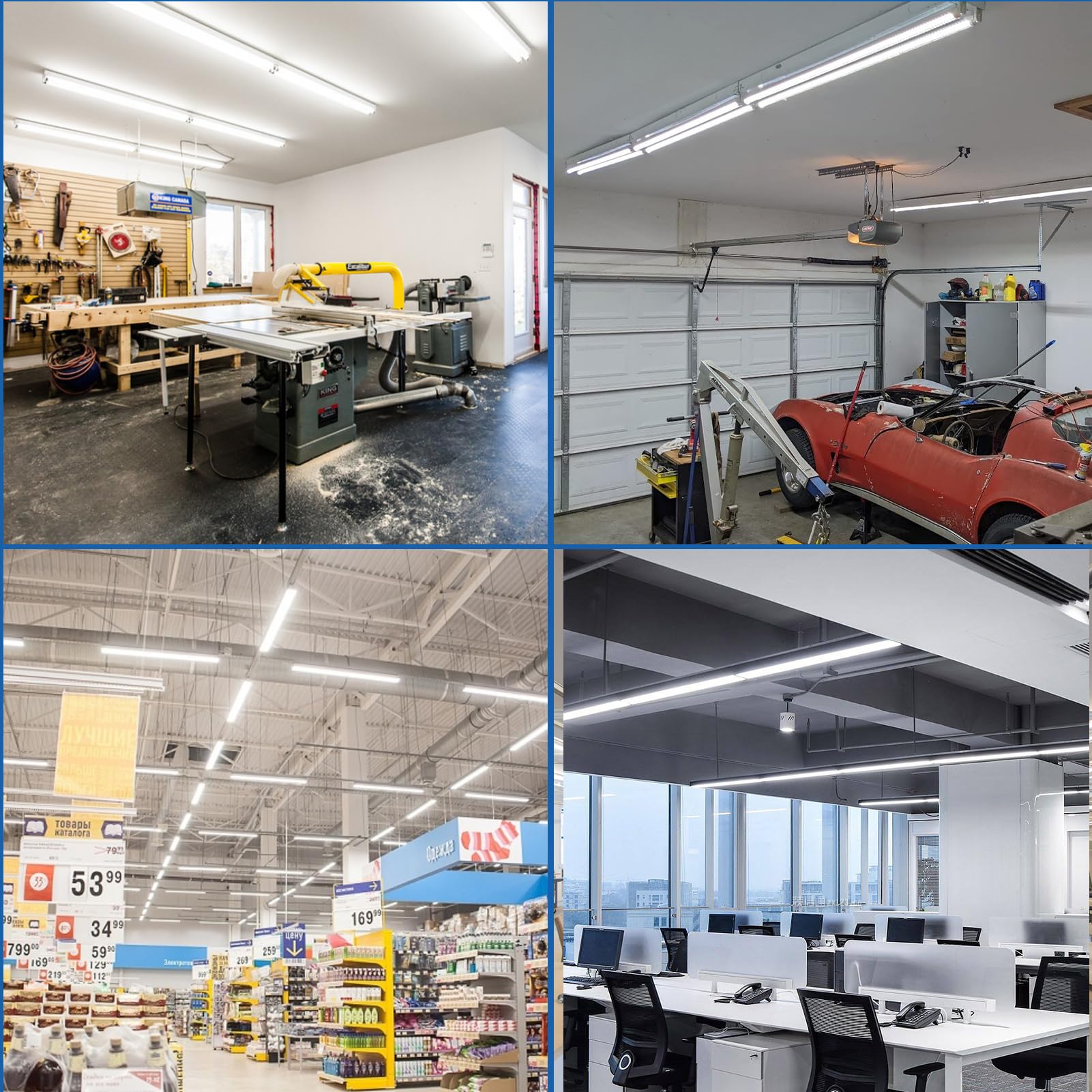 Reisener T8 LED bulbs 4-foot energy savings for long-term cost relief.