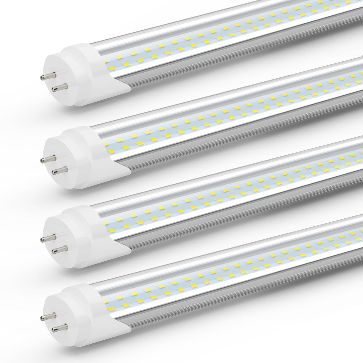 Reisener T8 LED bulbs 4-foot product shot, energy-efficient office lighting alternative.