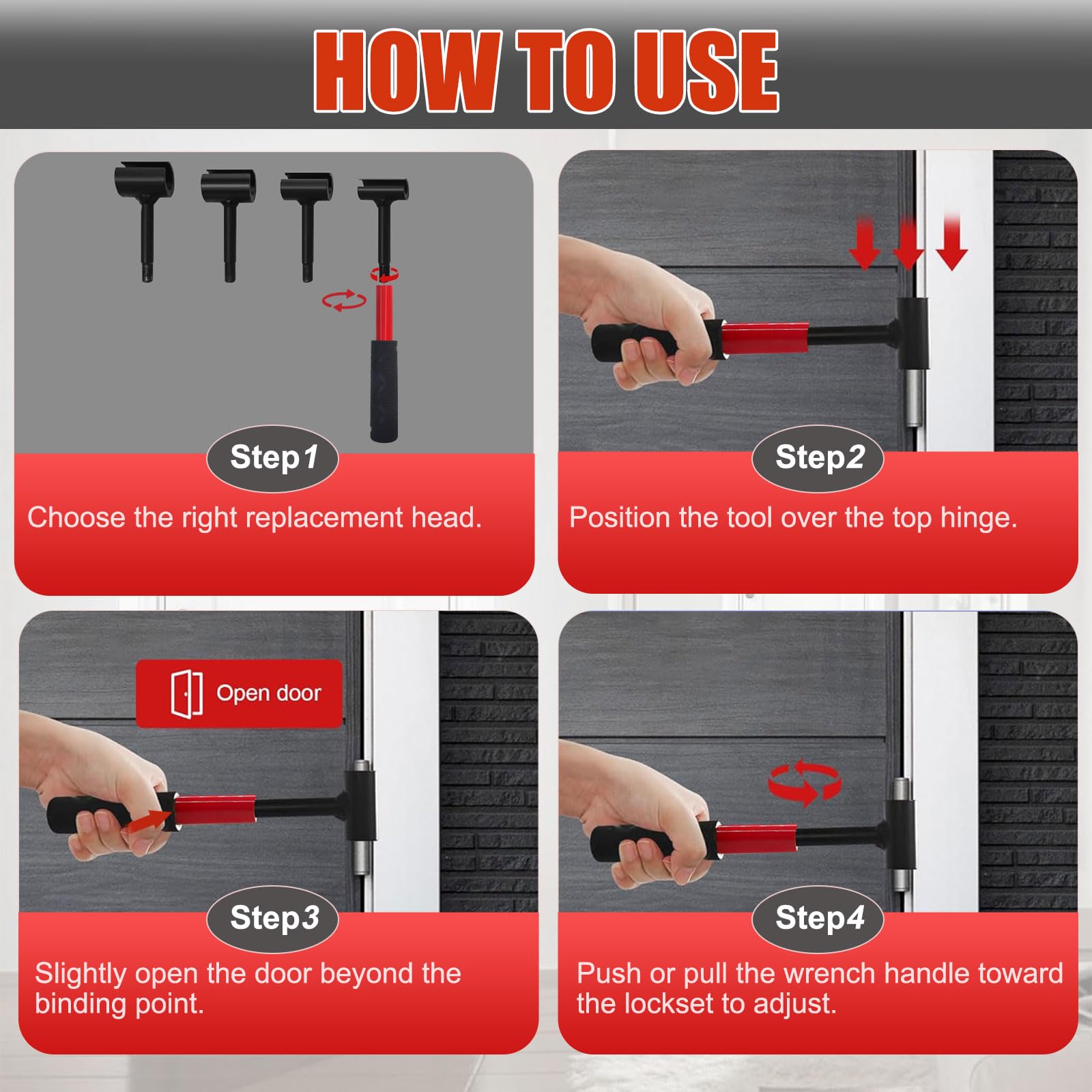 Reivd heavy-duty steel construction for durable hinge work.