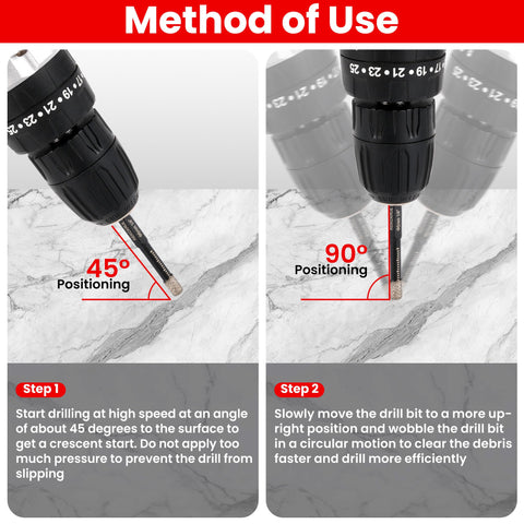 REKCKRUL clear size markings speed up bit selection.