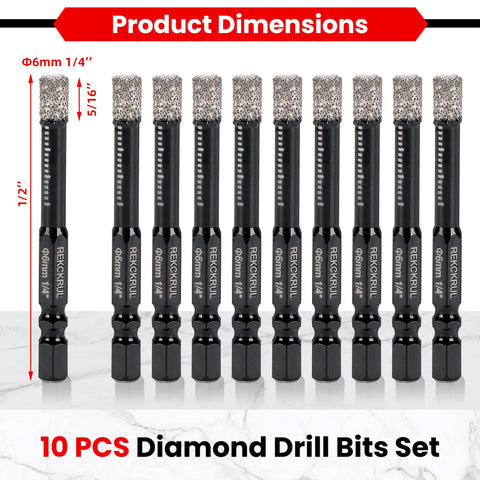 REKCKRUL vacuum brazed technology image highlights durability and heat resistance for tough materials.