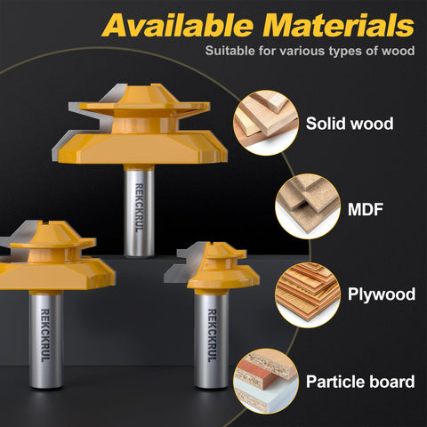 REKCKRUL router table use for deep, controlled cuts.