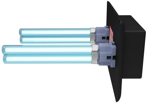 R2000 dual-lamp UV-C bulbs designed for 1-5 ton air systems in ducts.