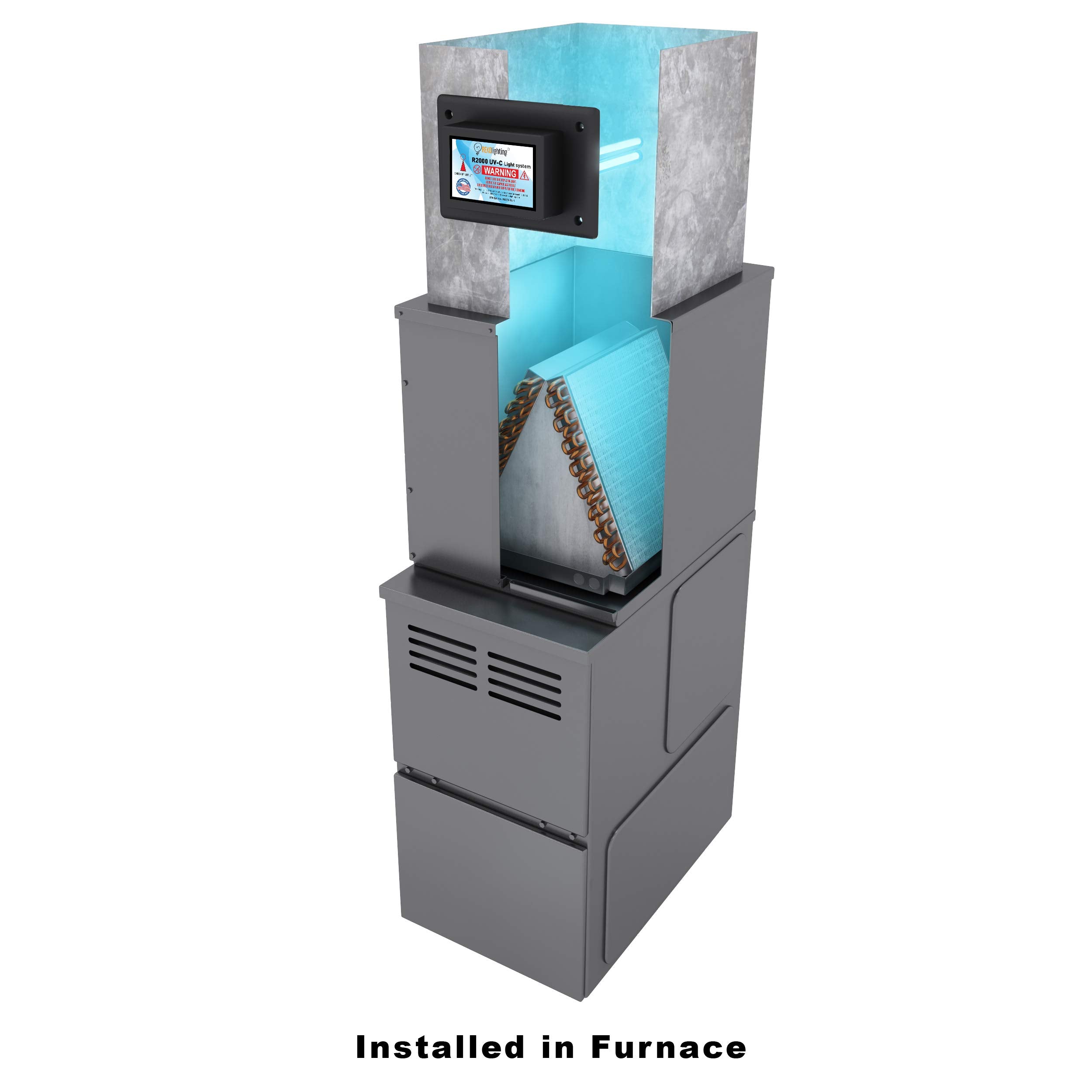 Easy 15-minute install kit with template and screws for duct integration.