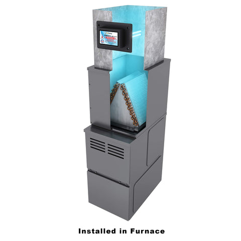 Easy 15-minute install kit with template and screws for duct integration.