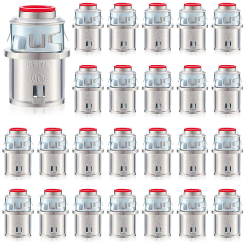 Relaxweex 25-pack metal clad cable connectors bulk display for uninterrupted projects