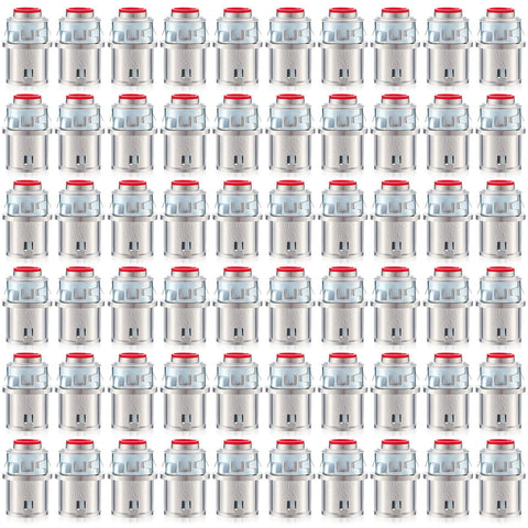 Relaxweex 60-pack snap-in connector for 3/8-inch cables, ideal for bulk electrical installs.