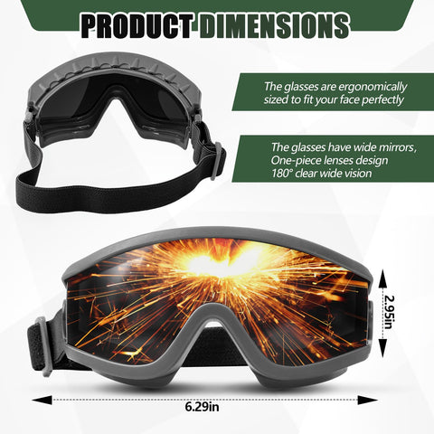 Relaxweex welding goggles side view showing adjustable strap for comfort.