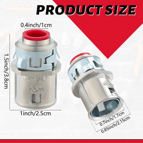 Relaxweex zinc die-cast metal clad connector construction highlights durability