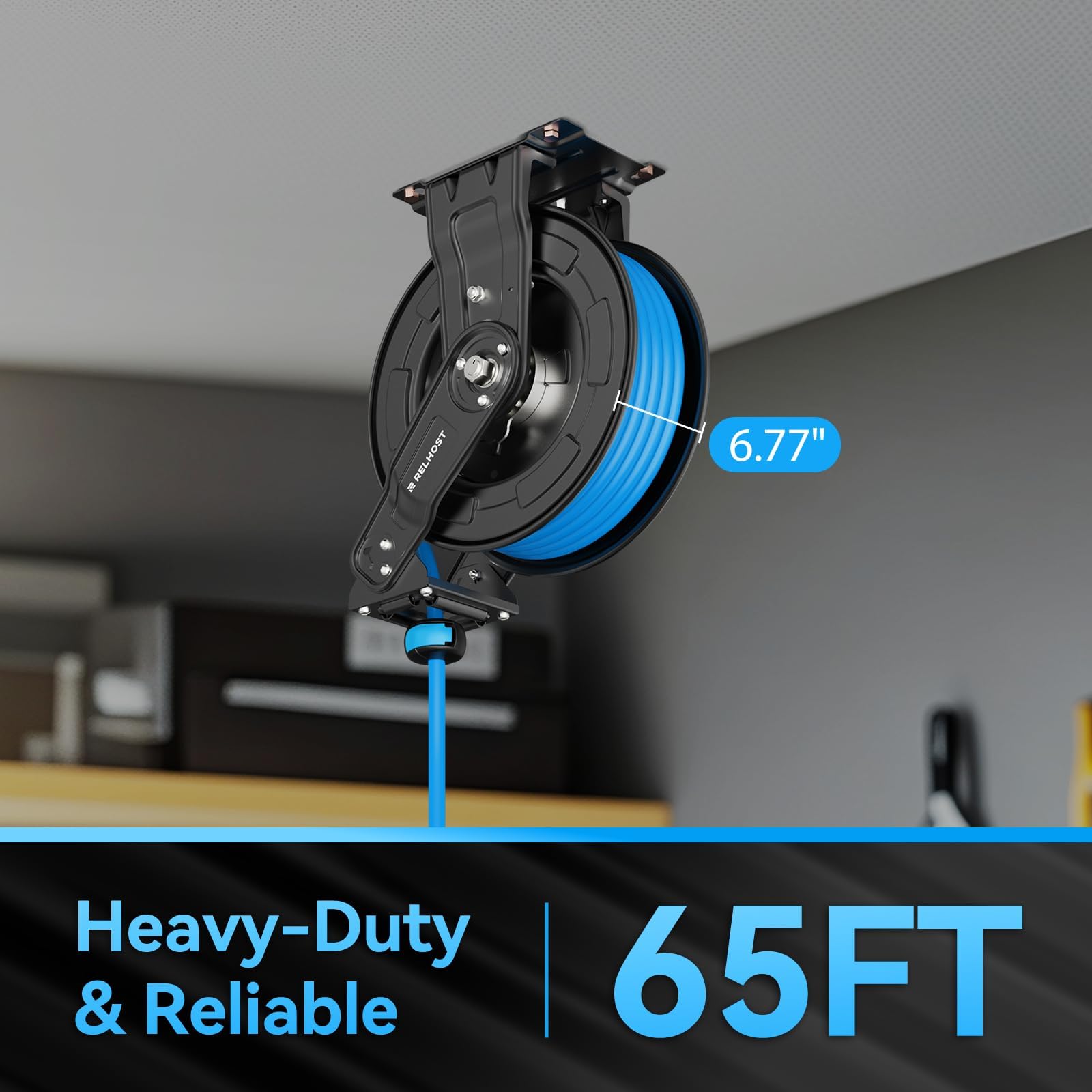 Relhost 135-degree guide arms enable flexible reach