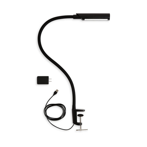 Reliable UberLight Flex 3200TL base view showing secure desk clamp