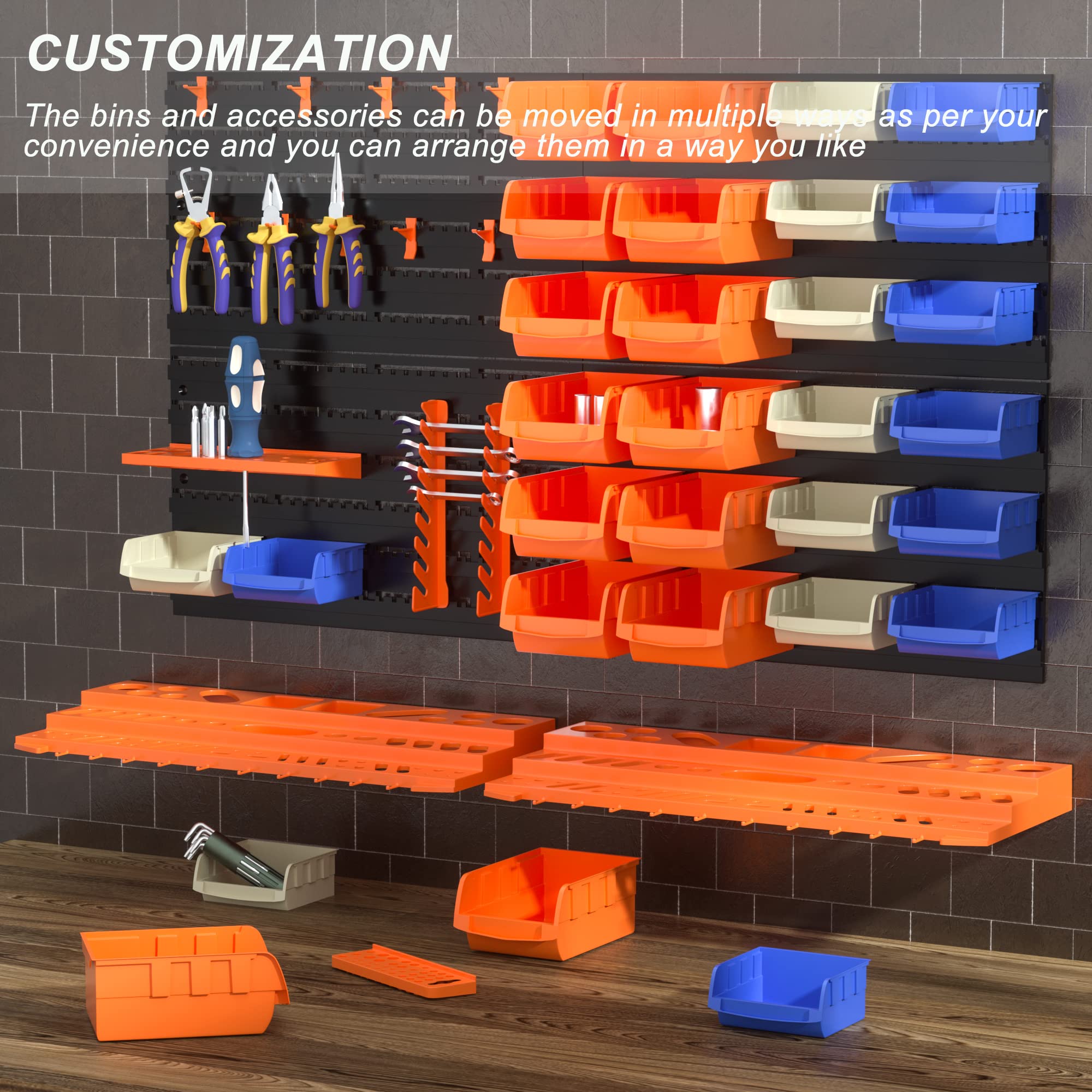 Reliancer color-coded bins simplify sorting and fast part selection.