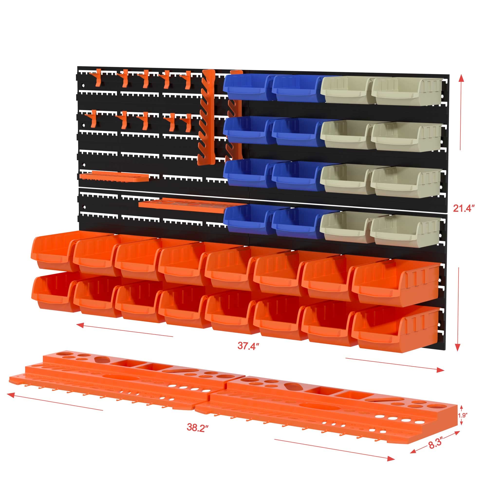 Reliancer lid-free open design keeps contents visible at a glance.