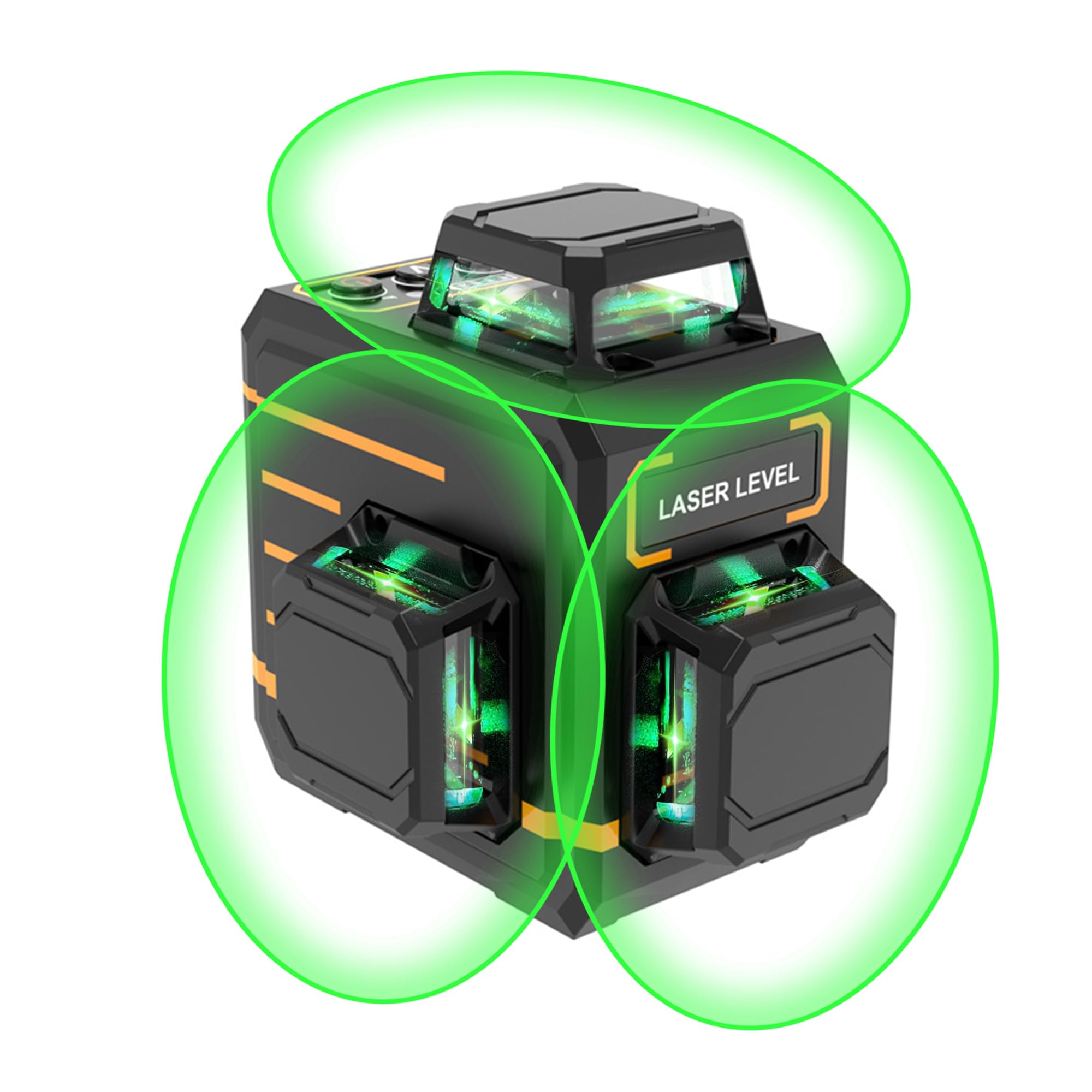 Reljofum 360-degree cross laser level for full-room layout and quick wall alignment