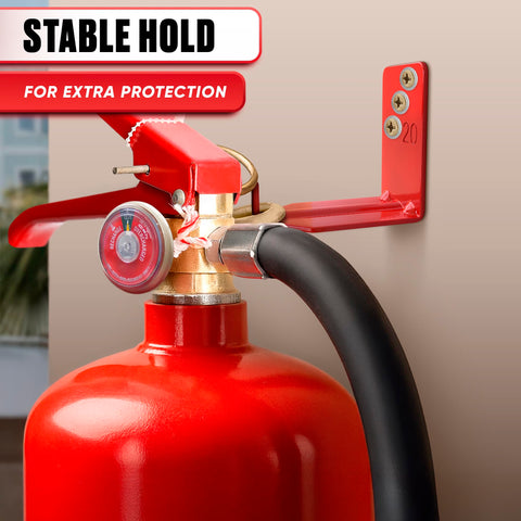 Reluen durable wall mount for fire extinguishers keeps equipment accessible