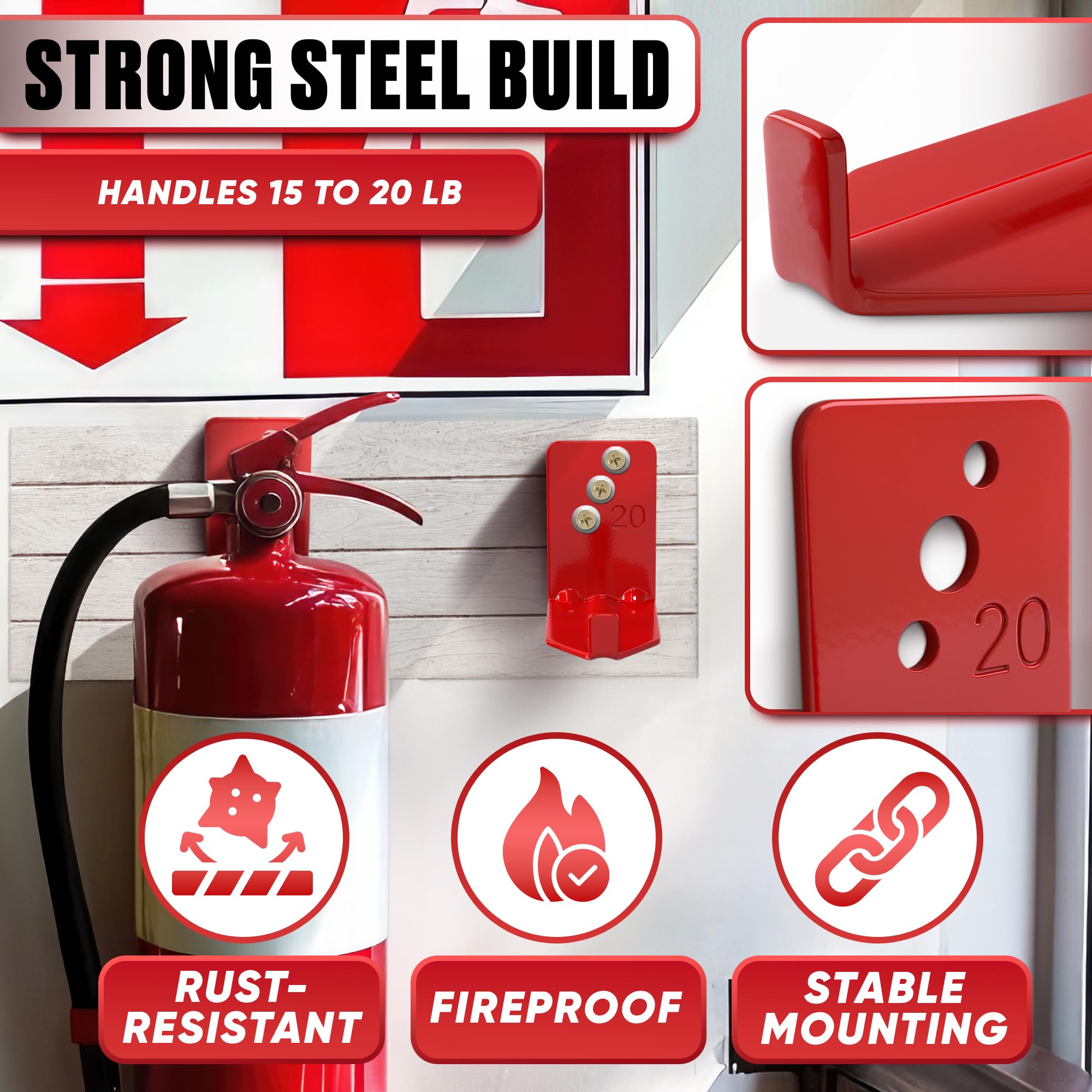 Reluen 8-pack includes screws gaskets and anchors for quick installation