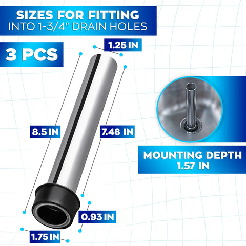 Reluen stopper installed in a sink hole for secure sealing.