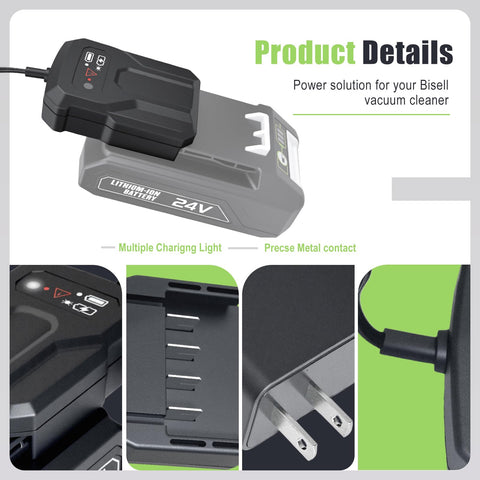 Remate charger with LED indicators shows battery status at a glance
