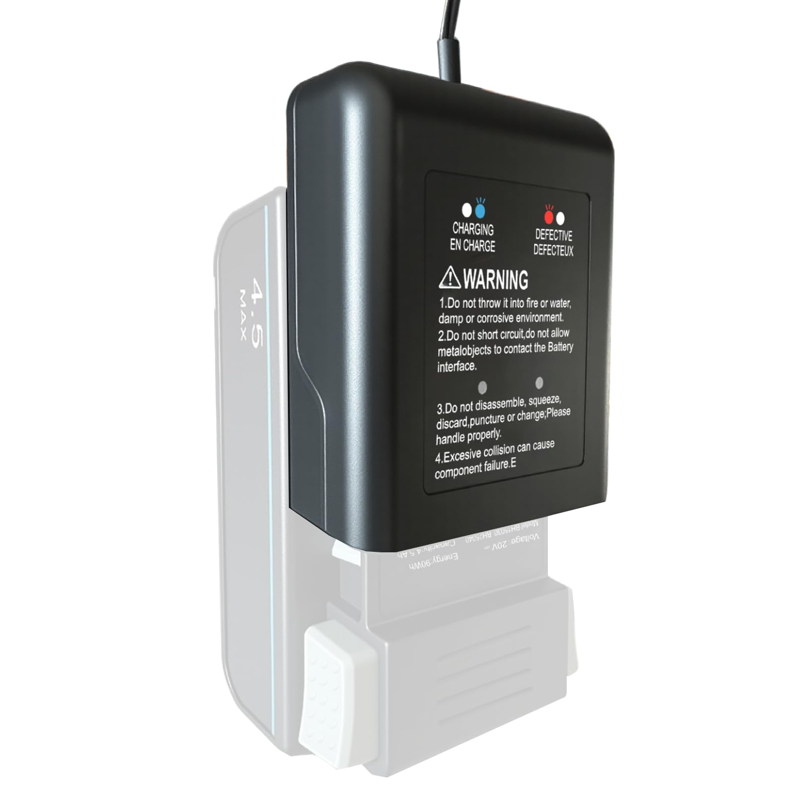 Remate Hoover ONEPWR charger showing compatibility with BH15030 and BH25030 batteries for seamless charging