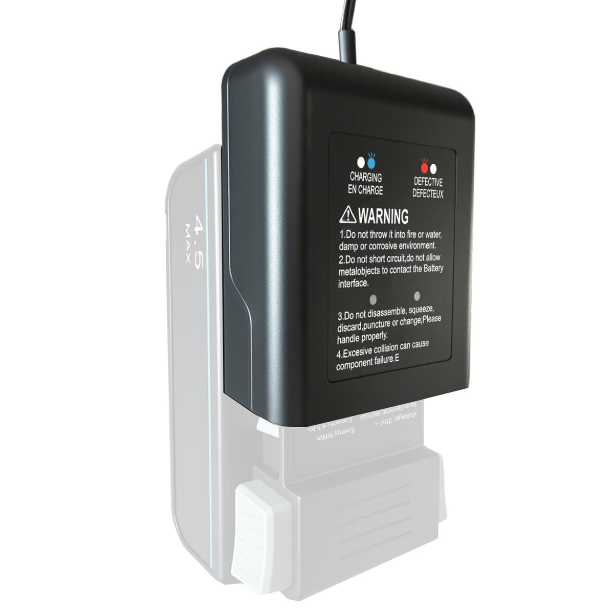 Remate Hoover ONEPWR charger showing compatibility with BH15030 and BH25030 batteries for seamless charging