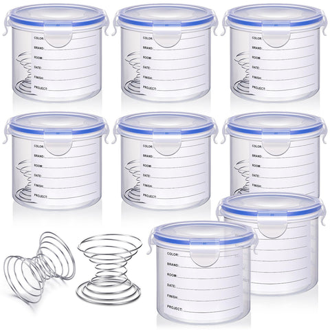Remerry 8 piece 600ml paint containers for organized touch ups