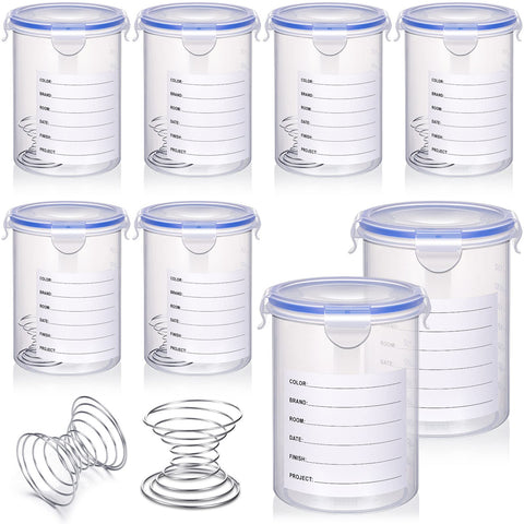 Remerry 8 set paint containers with 1000 ml capacity for organized storage