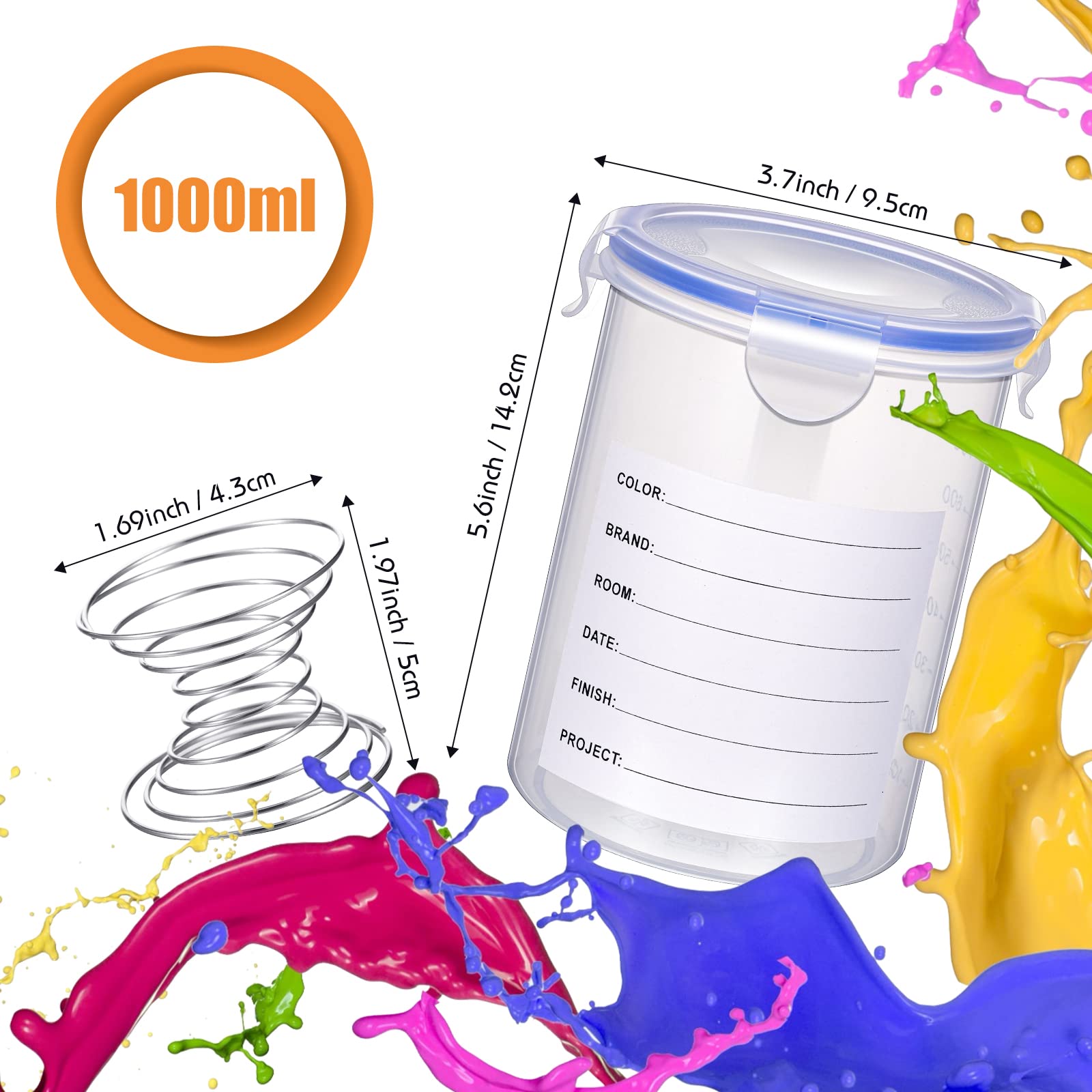 Remerry labeling labels help identify each paint quickly and accurately