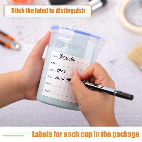 Remerry transparent containers with external scale simplify color checks