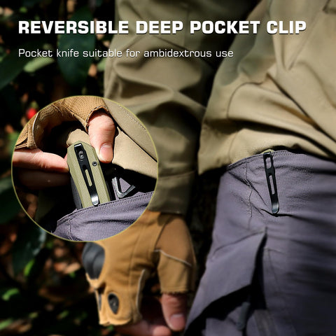 REMETTE Rhino blade with black stone-washed finish for rugged outdoor work
