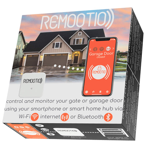 Remootio 2 setup screen with welcome guide for easy installation.
