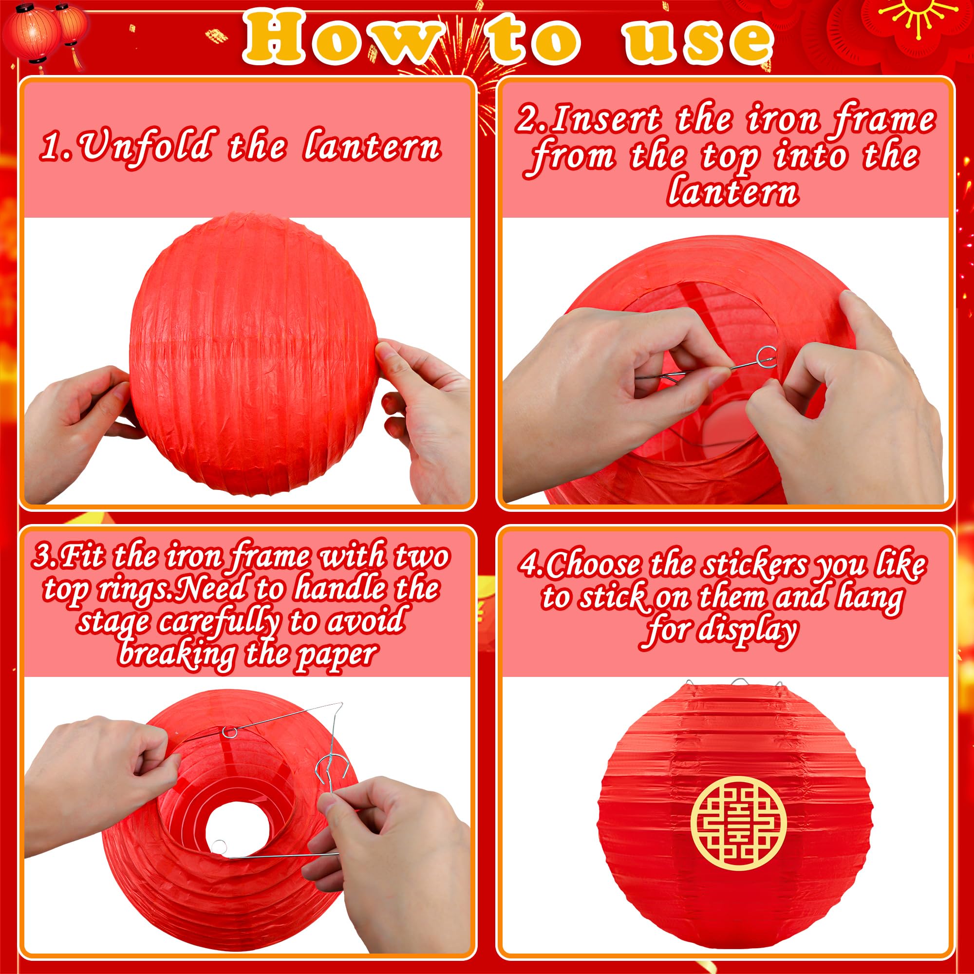 Renbuzhu red tassels for easy hanging and movement.