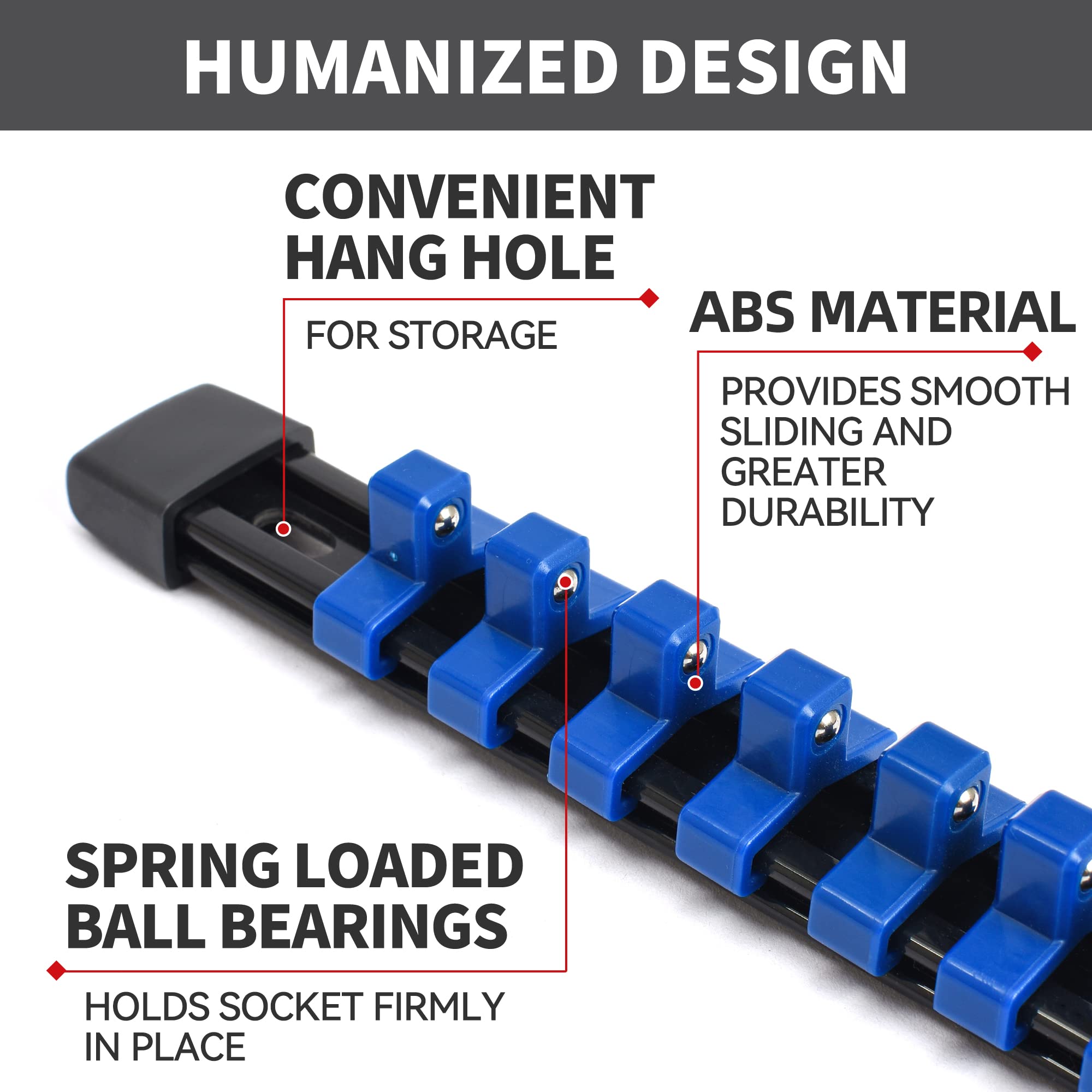 Reniteco ABS durable rail shows long-lasting, oil- and chemical-resistant construction.