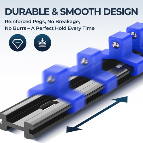 Reniteco removable end caps enable quick clip configuration for customization.