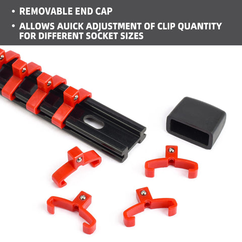 Reniteco spring-loaded detent ball clip ensures secure fit when moved.