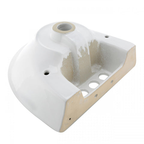 Renovators Supply Ondine two-piece pedestal base hides plumbing for a clean finish
