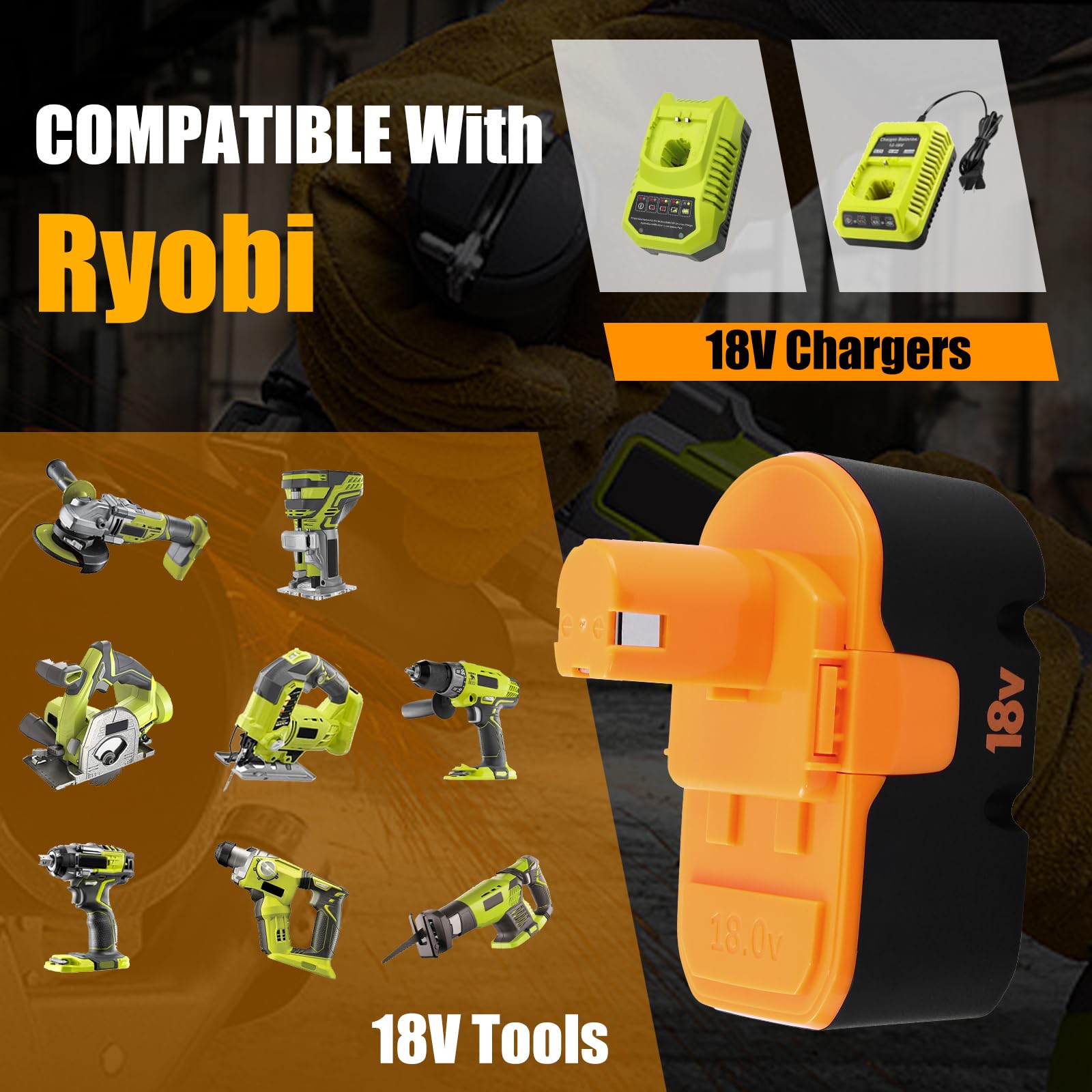 Upgraded 3600mAh Ni-MMH cell delivers longer runtime for demanding tasks.