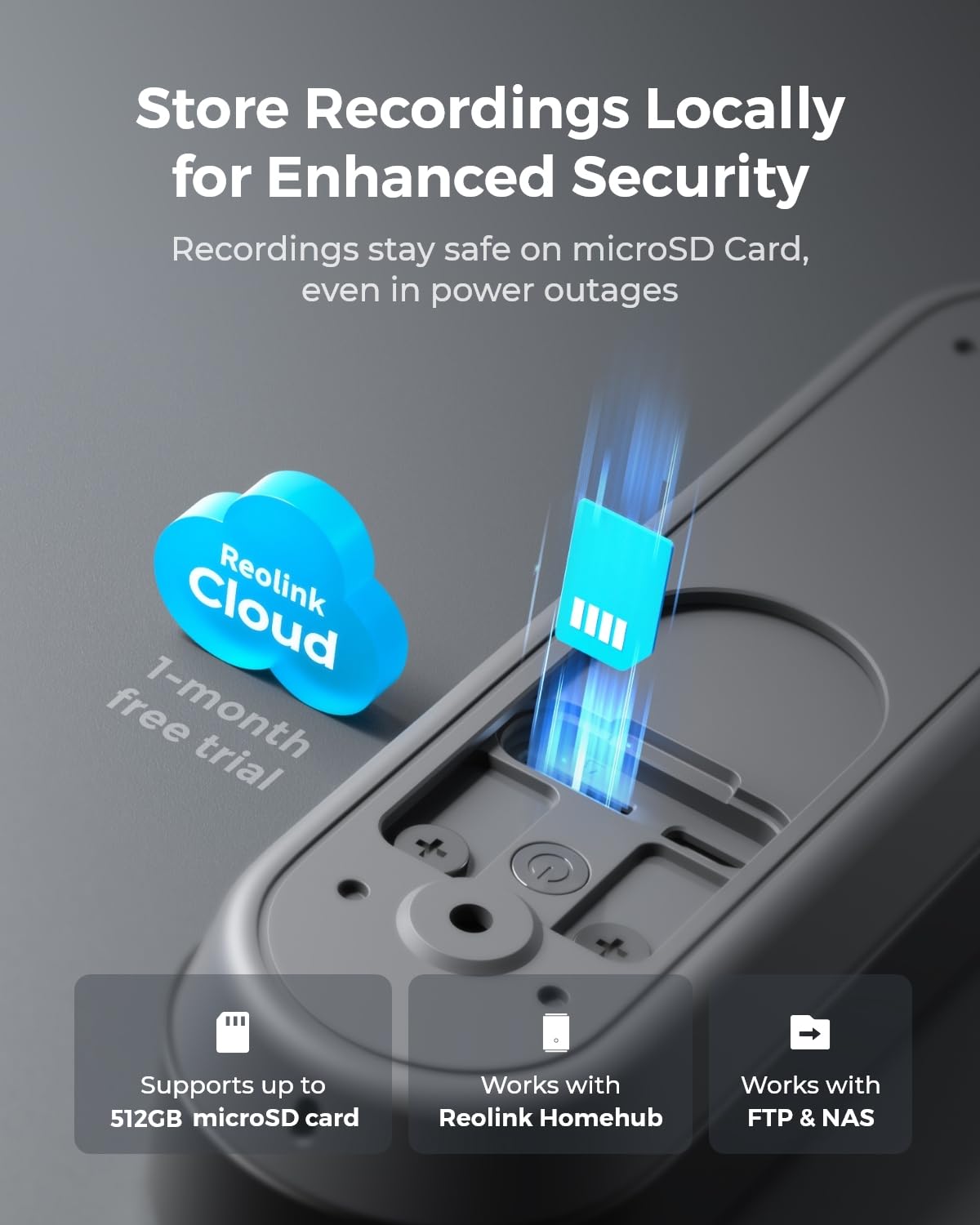 REOLINK 2K Battery Doorbell battery power offers portable installation.