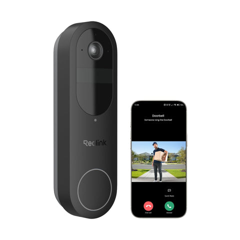 REOLINK 2K Battery Doorbell front view for wide doorway monitoring.