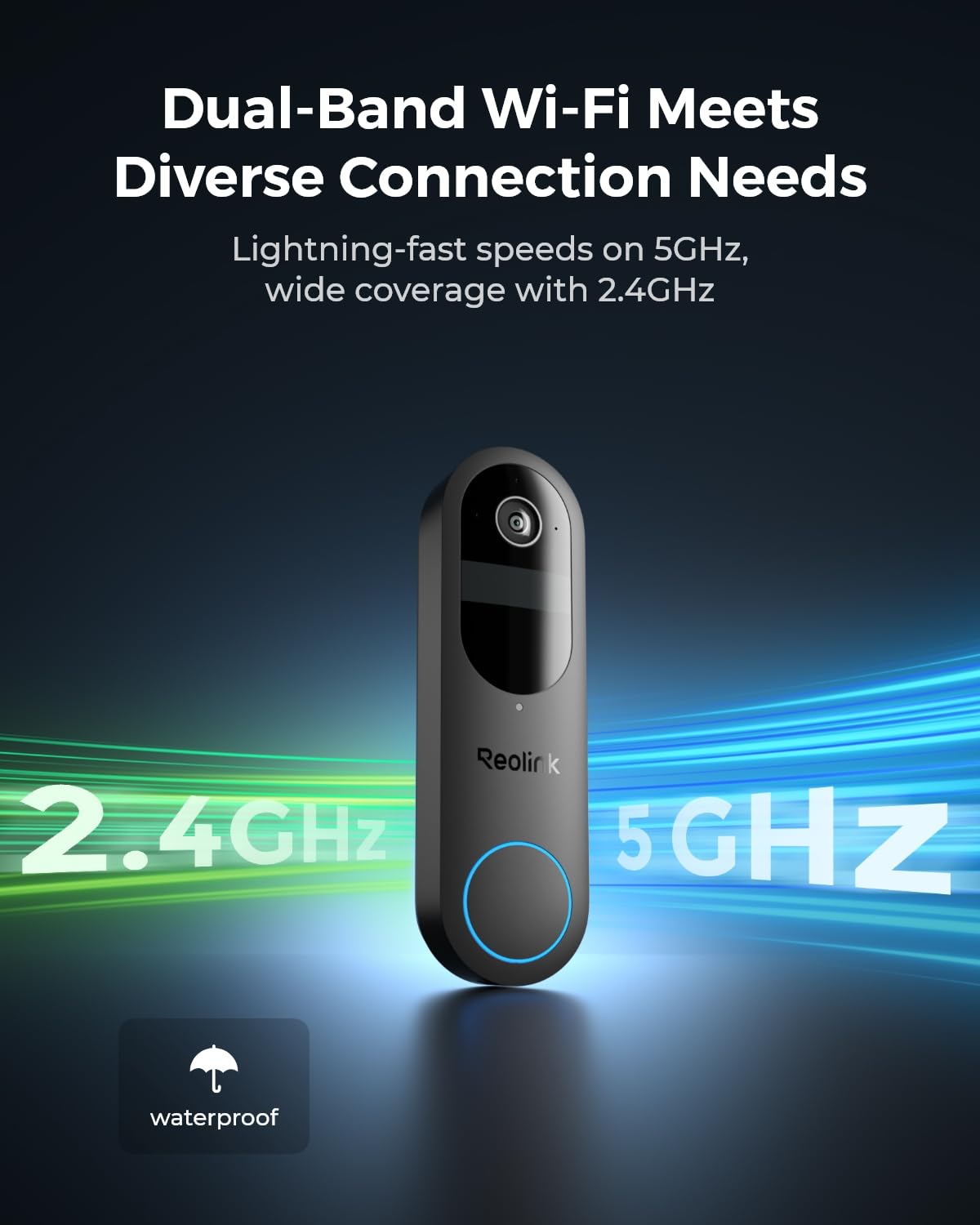 REOLINK 2K Battery Doorbell local storage stores clips on microSD.