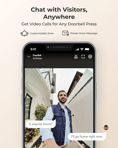 REOLINK 2K doorbell person detection highlights important activity