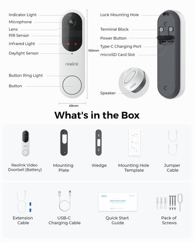 REOLINK battery life lasts months per full charge with typical use.