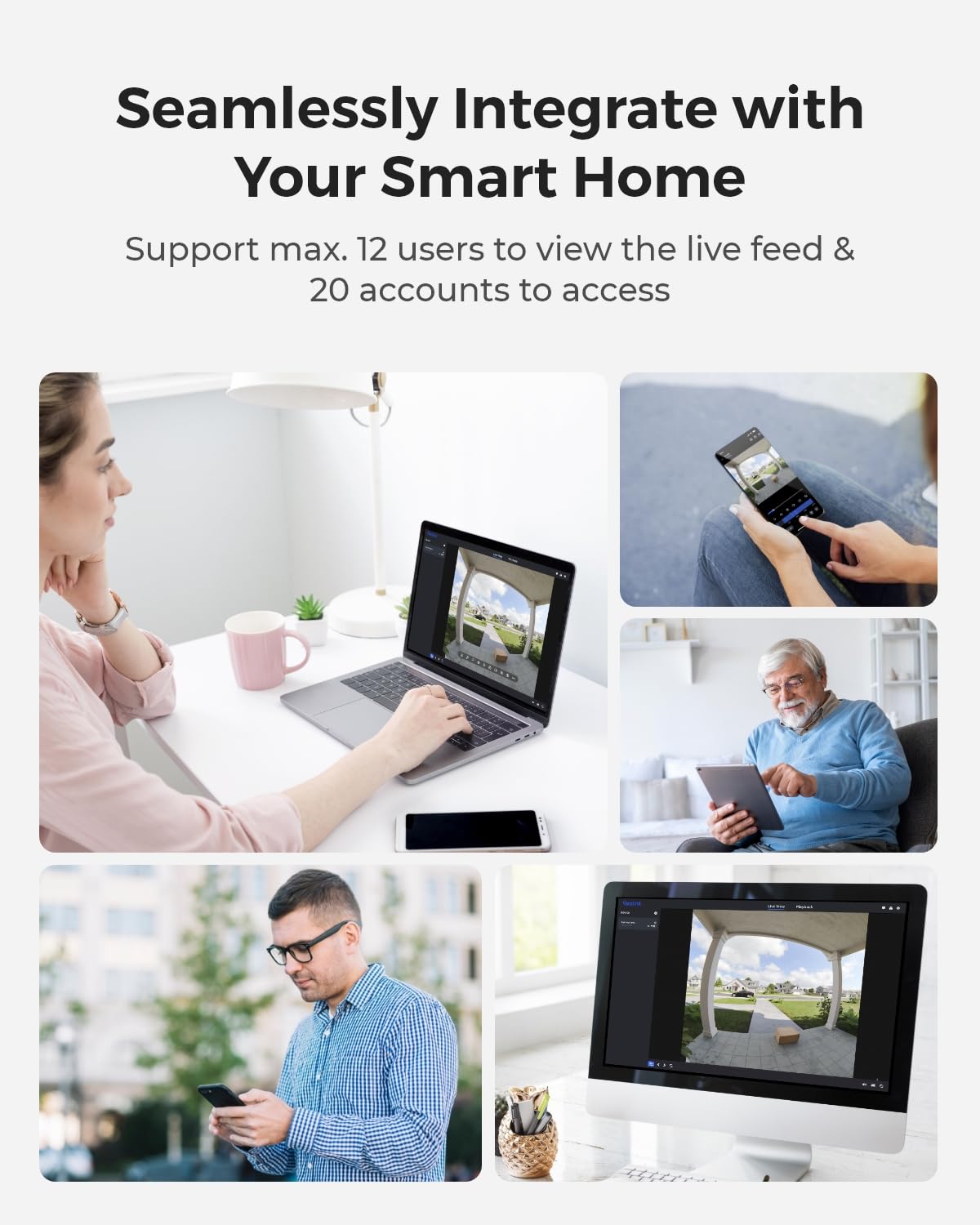 REOLINK video doorbell supports real-time calls and quick replies.
