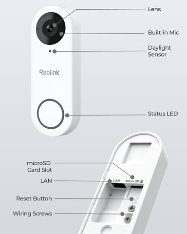 REOLINK storage options include microSD, NVR, or FTP/NAS compatibility