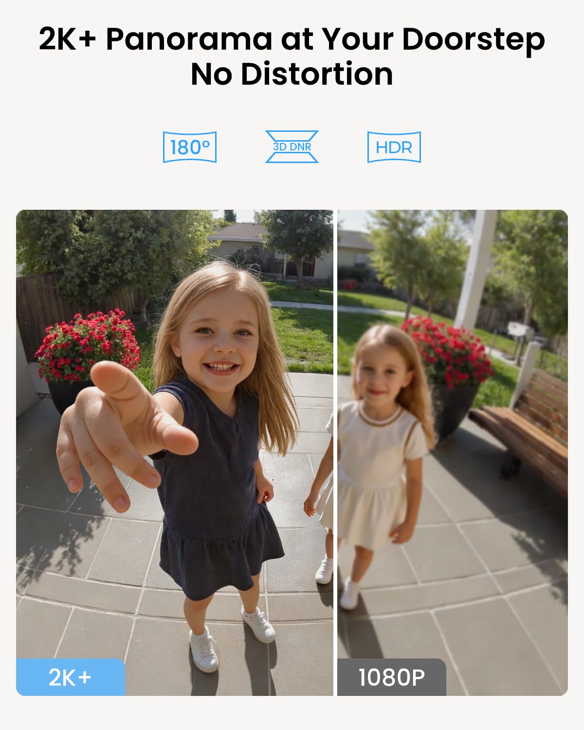 REOLINK Video Doorbell night vision captures clear details after dark