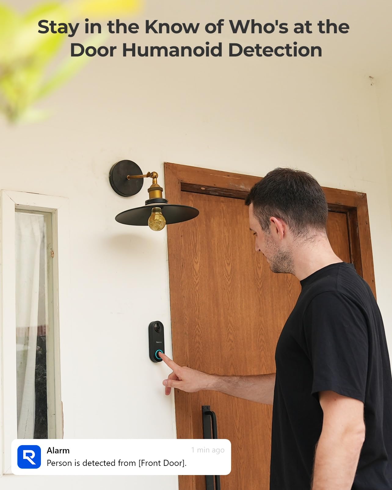 REOLINK doorbell with Chime V2 delivers room-wide alerts and easy acknowledgment.
