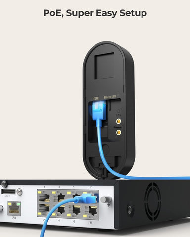 REOLINK 15° wedge kit expands field of view for accurate door framing.
