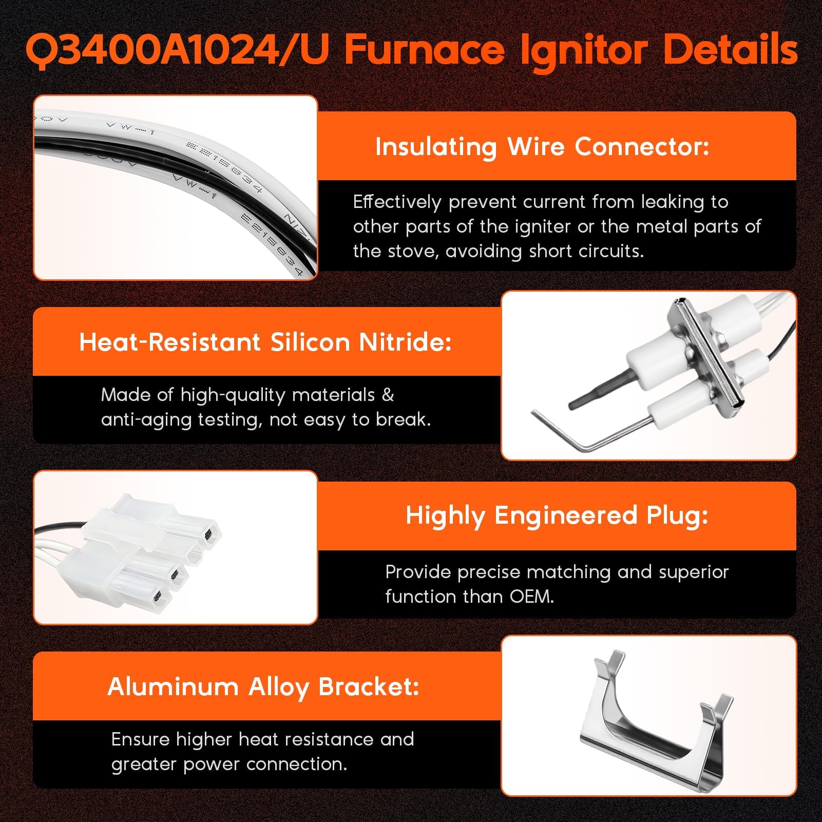 Replizo high-temperature wiring harness built for furnace environments.