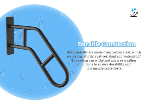 Repuskor durable handrail easy to clean with a damp cloth